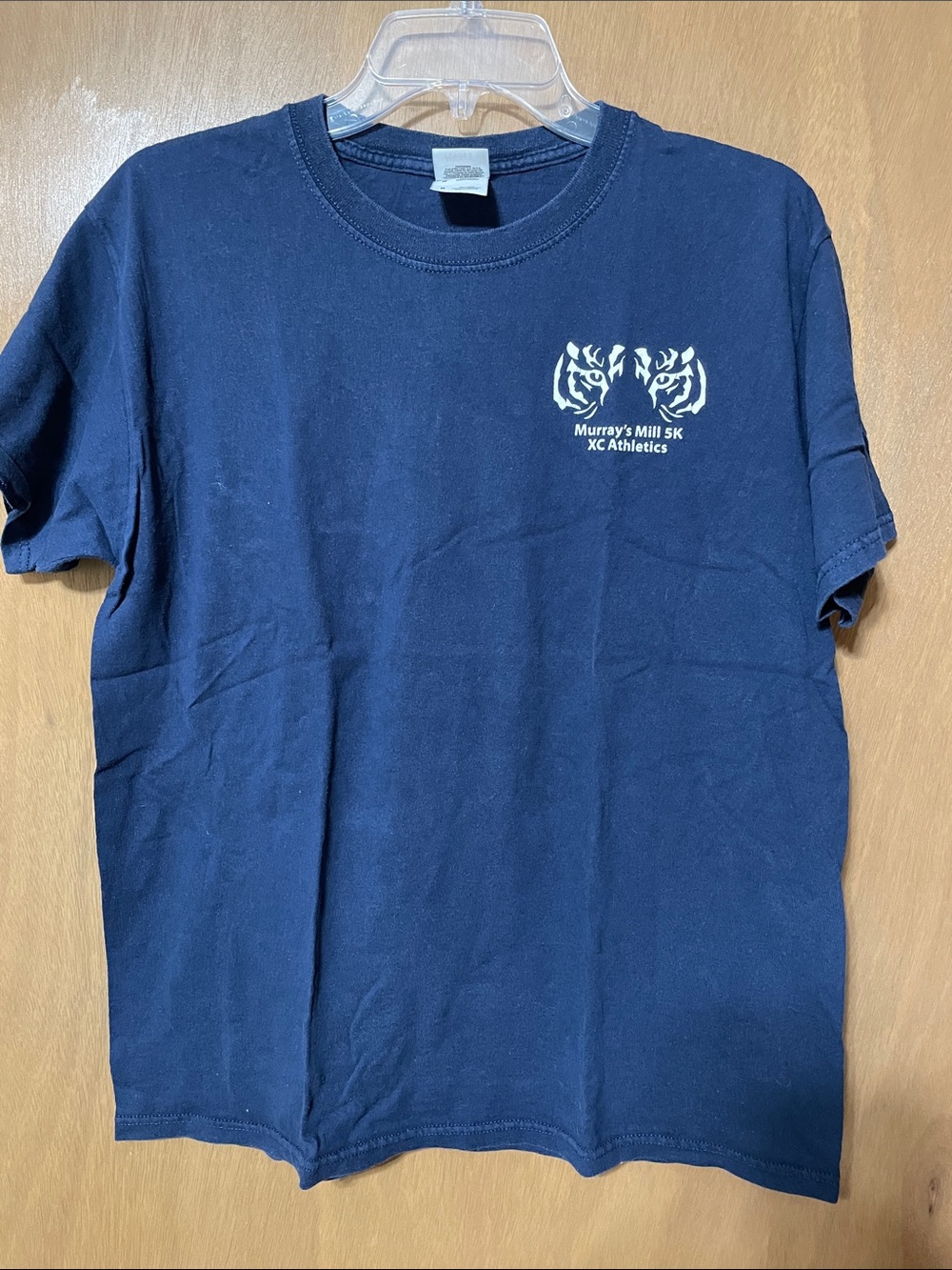 Fruit of the Loom Navy Blue Short Sleeve Tee with White Logo
